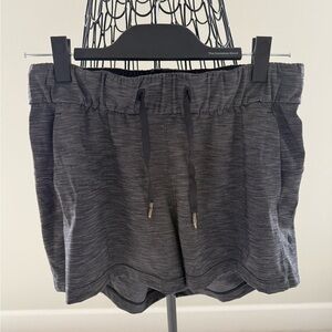 Women's Gray Drawstring Shorts